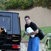 Mike Comrie on his way to a yoga class